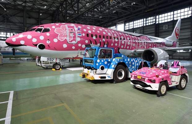 10. Еще один веселый самолет от JAPAN AIRLINES Авиаперелеты, авиакомпании, дизайнерские самолеты, красиво, самолеты, стильные, фото