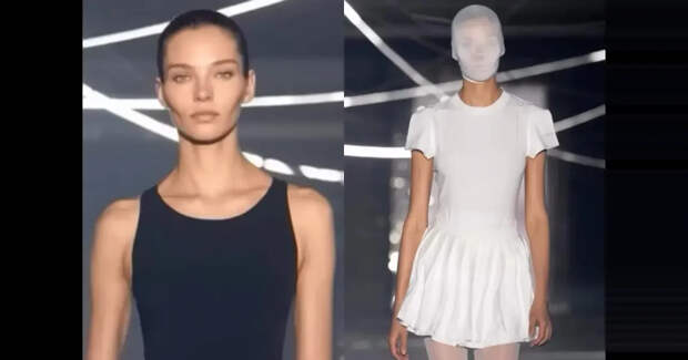 Алеся Кафельникова вышла на подиум на показе Vetements в Париже