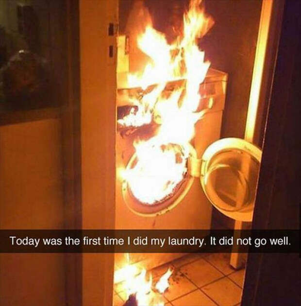 Today Was The First Time I Did My Laundry. It Did Not Go Well
