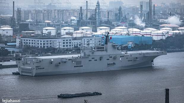 Второй вертолетоносец Type 075 после ходовых испытаний