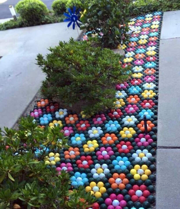 Мозаика из пластиковых шариков. | Фото: Pinterest.