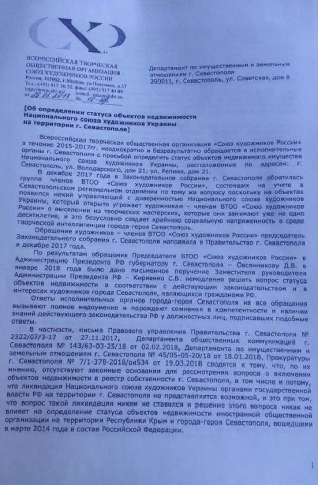 А царь-то ненастоящий! Что творится в «Союзе художников» Севастополя?