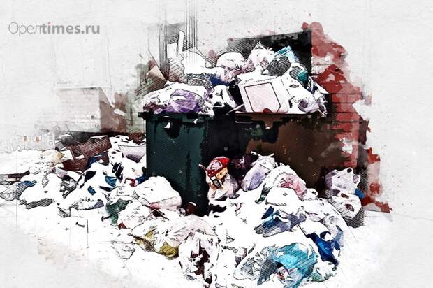 В Орле дом на Черкасской погряз в мусорных кучах