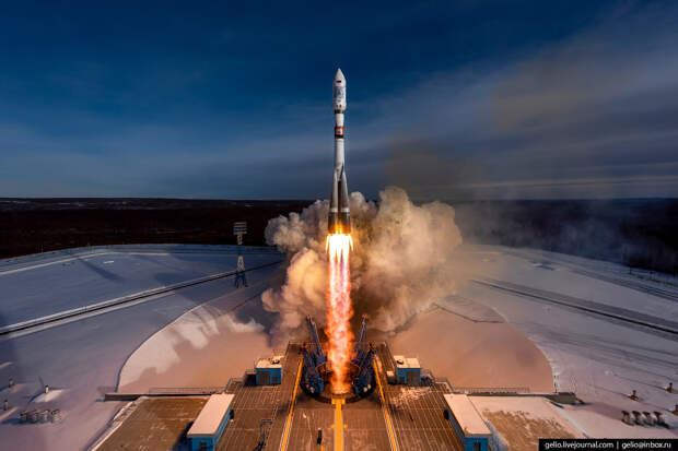 Космодром Восточный - запуск ракеты «Союз-2.1а»