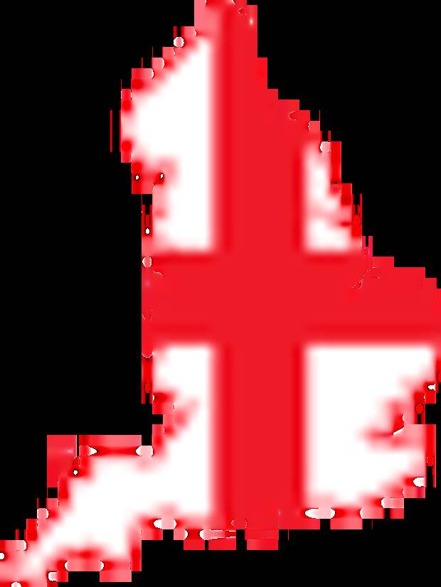 Флаг карта Англии