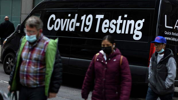 Мобильный пункт тестирования на коронавирус (COVID-19) в Нью-Йорке, США - РИА Новости, 1920, 04.01.2022