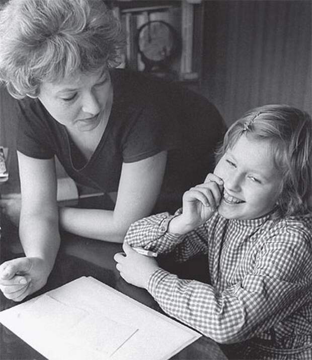 Людмила Собчак с дочерью Ксенией. Санкт-Петербург. 1988 г. известные, люди, фото