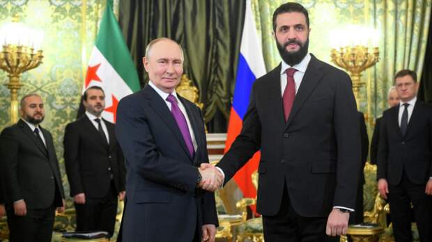 Путин поздравил аш-Шараа с продвижением процесса восстановления Сирии