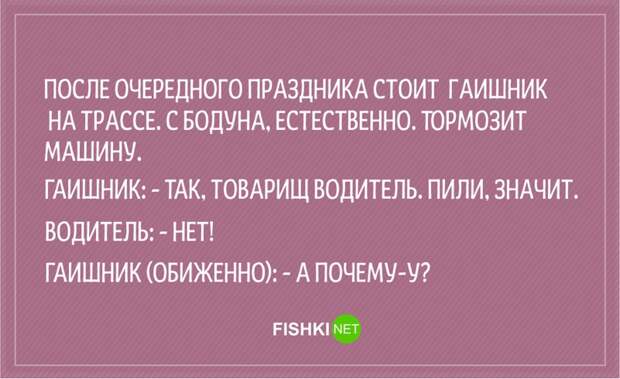 20 анекдотов о сотрудниках ГИБДД Анекдоты, гаи, гибдд