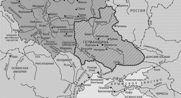 Карта Гетманщины Карта Гетманщины