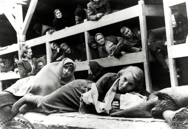 Женщины в бараках, январь 1945 года аушвиц, вторая мировая война, день памяти, конц.лагерь, концентрационный лагерь, освенцим, узники, холокост
