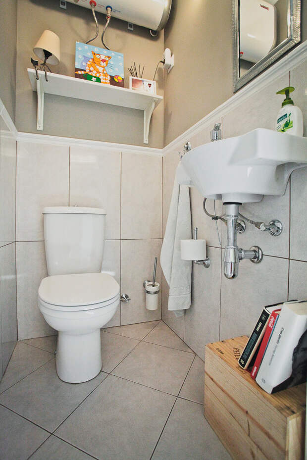 Фотография: Ванная в стиле Скандинавский, Квартира, Дома и квартиры, IKEA, герой недели, герой недели 2014, двушка в москве – фото на InMyRoom.ru