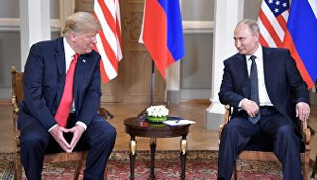 Встреча президента РФ Владимира Путина и президента США Дональда Трампа в Хельсинки. 16 июля 2018