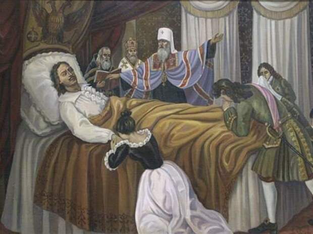Картина «Петр I на смертном одре» 