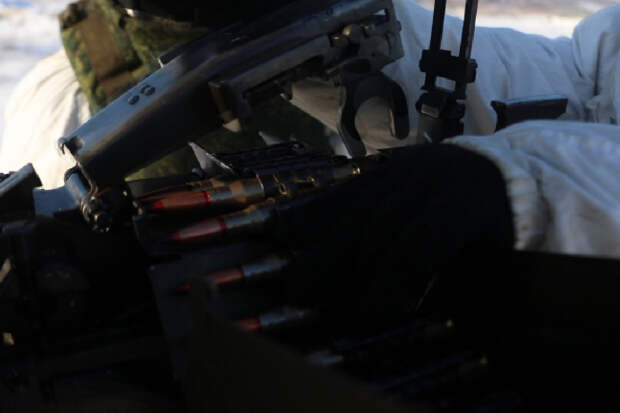 В Республике Бурятия военнослужащие ВВО обучаются стрельбе из крупнокалиберных пулемётов