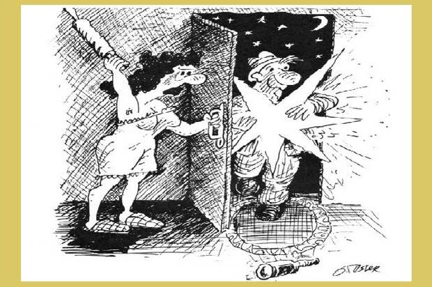 Рассказы в картинках «дедушки русской карикатуры»: Юмористические иллюстрации Олега Теслера