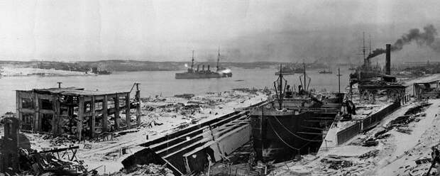 Взрыв в Галифаксе - 1 950 погибших авария, интересно, история, катастрофы, кораблекрушения, факты
