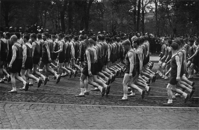 Представители союза транспортного машиностроения, Ленинград, 1933 год.