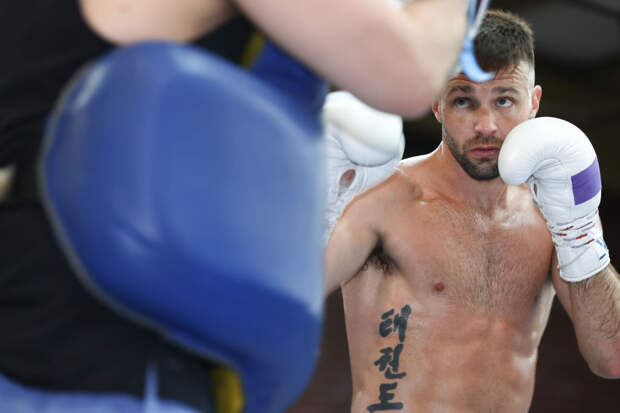 Josh Taylor in the ring 