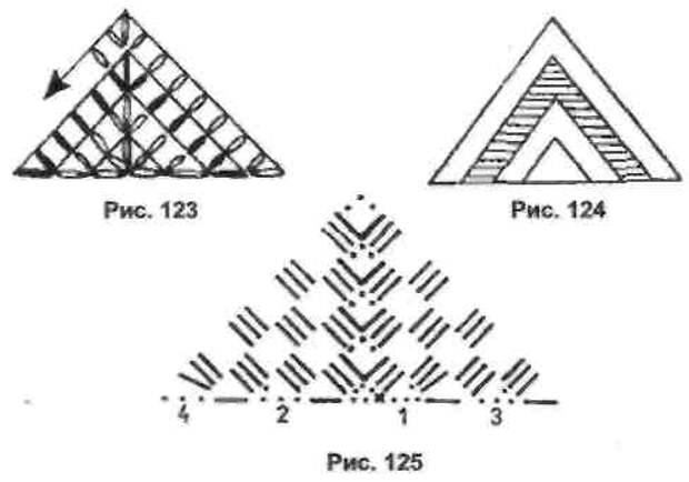 Вязаные треугольники крючком со схемами и описанием