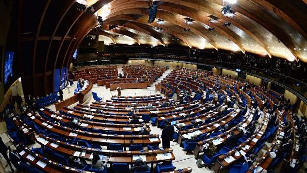 Зал заседаний Парламентской ассамблеи Совета Европы