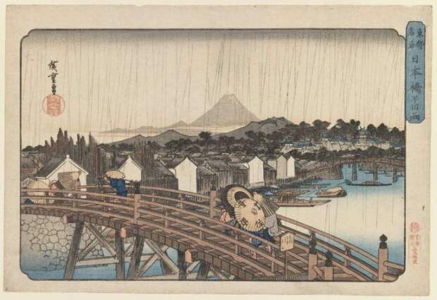Изображение Токио в 1868 году. | Фото: jeodot.com.