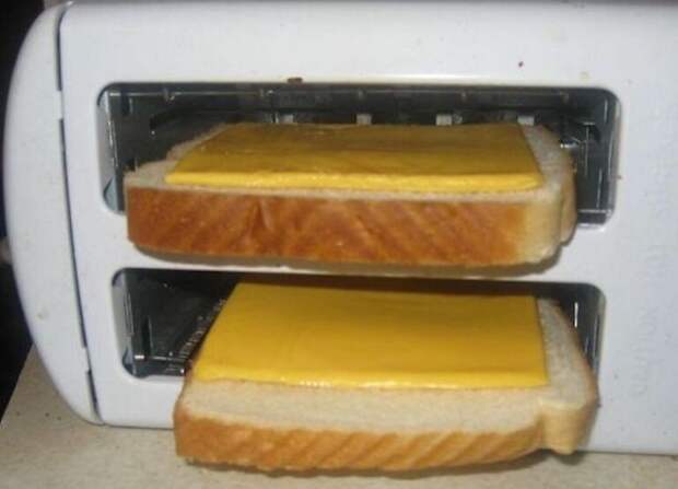 И не кладите сыр в тостер!