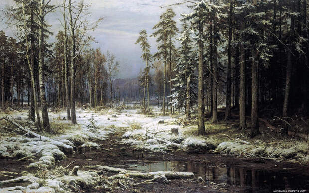 И. Шишкин. Первый снег, 1875 | Фото: iskusstvu.ru