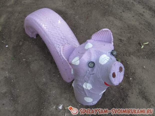 Украшение для садика из колеса Украшение для садика из колеса