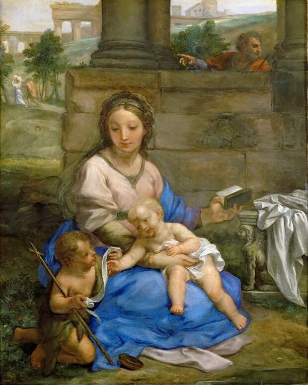 Музей истории искусств - Карло Маратти - Мадонна с младенцем и маленьким Иоанном Крестителем
