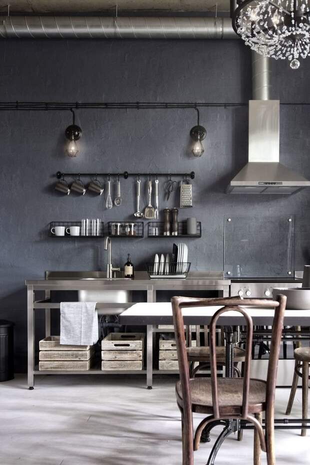 Фотография: Кухня и столовая в стиле Лофт, Квартира, Студия, Советы, Гид – фото на InMyRoom.ru