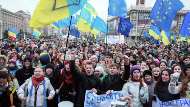 Ситуация на Украине в связи с вопросом евроинтеграции, фото с места событий
