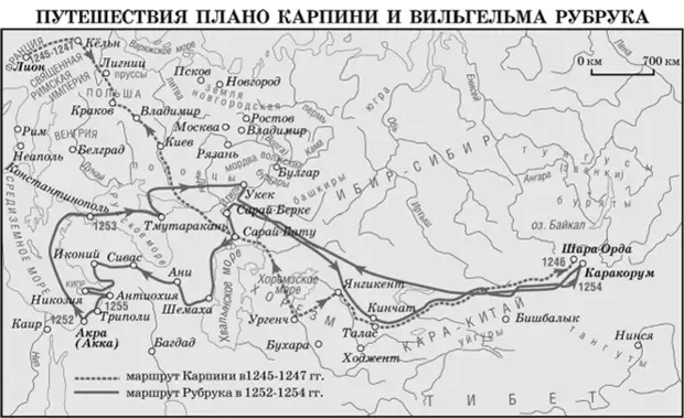 Карта странствий горького по руси