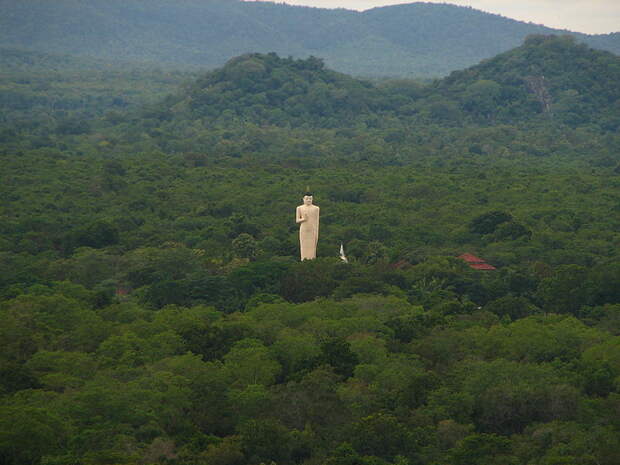 Файл: Шри-Ланка - 069 - статуя Будды глубоко в джунглях вблизи Сигирия (1685711207) JPG.