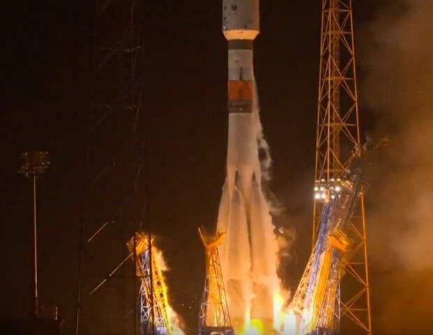 очередная российская ракета-носитель «Союз-2.1б» с 34 спутниками стартовала с космодрома Байконур