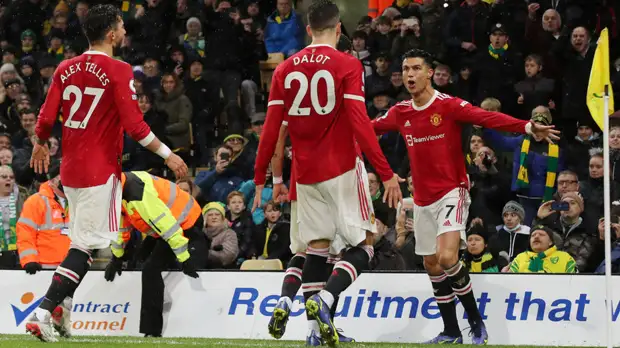 Гол Роналду принёс «Манчестер Юнайтед» победу над «Норвичем» в АПЛ