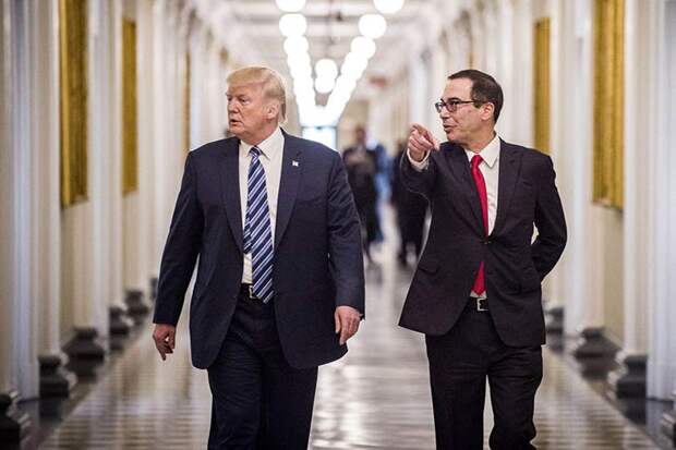 Трамп и Стивен Мнучин