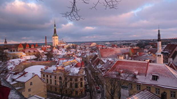 Таллин. Вид на Нижний город со смотровой площадки. Архивное фото