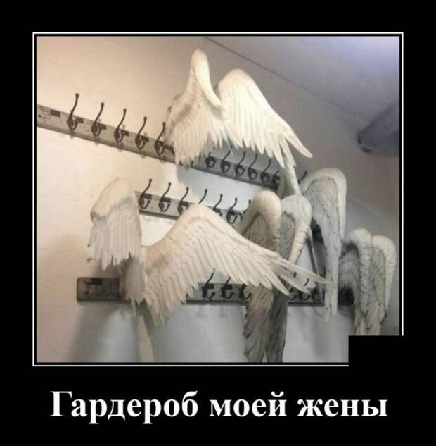 Демотиватор про гардероб