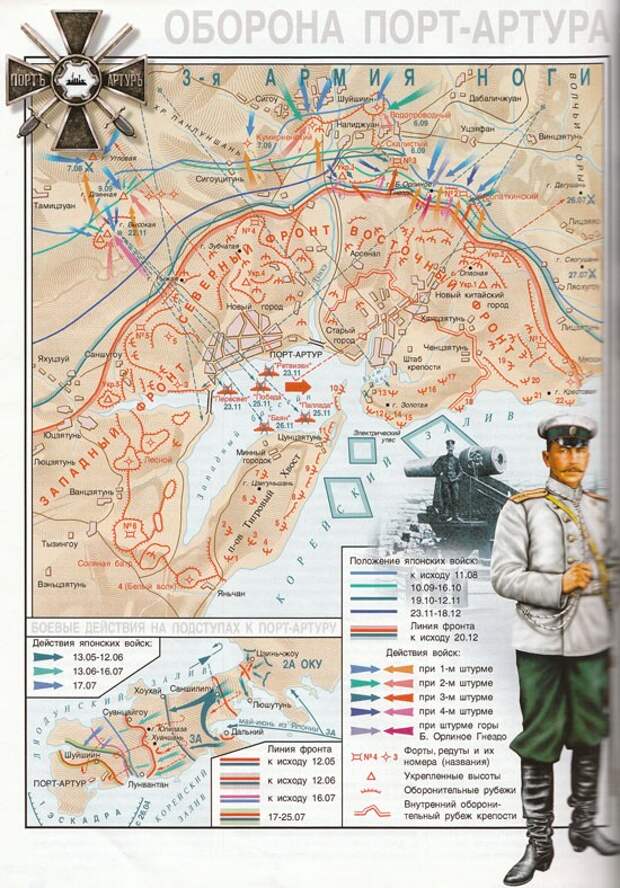 Карта порт артура 1904 1905 годов