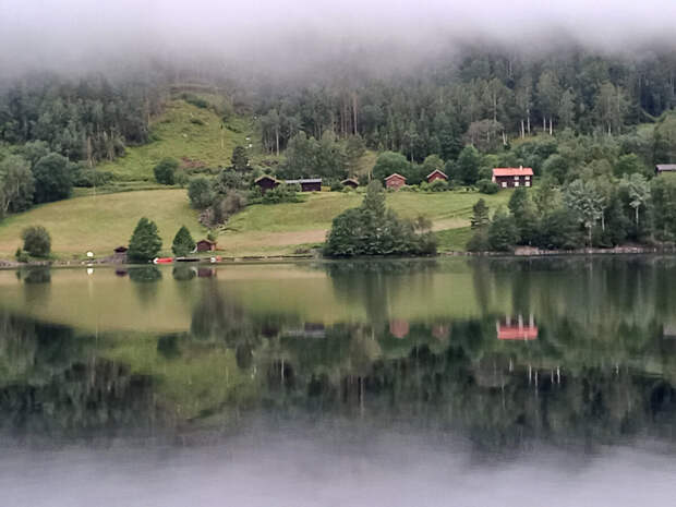 Типичный норвежский пейзаж. Фото автора.