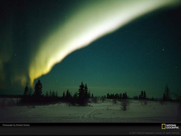 Северные сияния в Северной Америке
