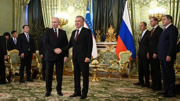 Владимир Путин провел встречу с президентом Узбекистана в Москве