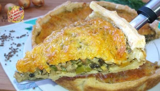 Очень сочный пирог с фаршем и овощами пирог, сыр, видео рецепт, рецепт, выпечка, вкусно, кулинария, еда, видео