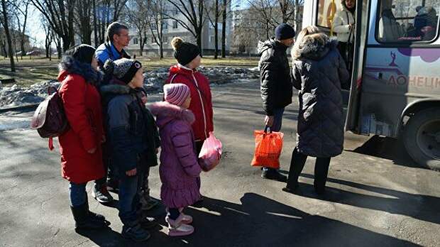 Эвакуация беженцев с территории ДНР
