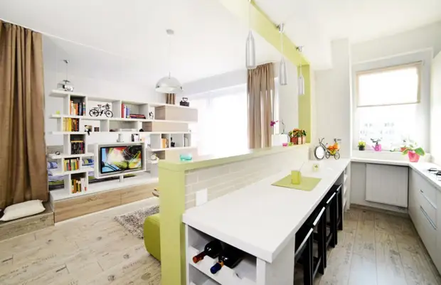 Стильный дизайн однокомнатной квартиры (71 фото) - красивые картинки и HD фото