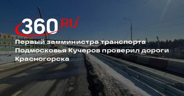 Первый замминистра транспорта Подмосковья Кучеров проверил дороги Красногорска