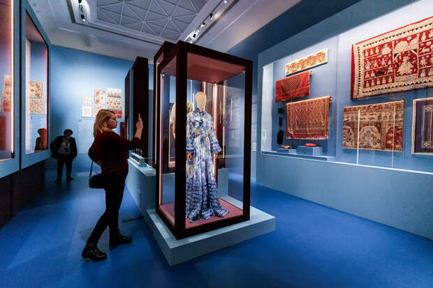 Экспозиция выставки «Индия. Ткань времени»