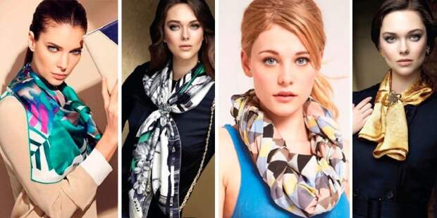 10 оригинальных идей, как носить шейный платок