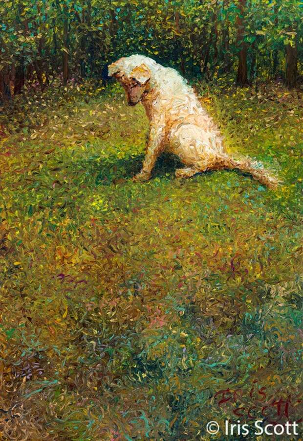Пальцы вместо кисти художницы Айрис Скотт (Iris Scott) Пальцы вместо кисти художницы Айрис Скотт (Iris Scott)